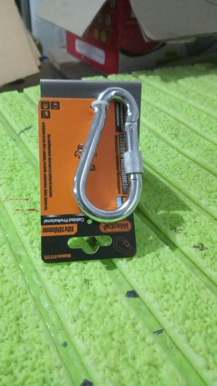 Snap Hook With Screw-Stainless Steel Snap Hook Clip Heavy Duty, Carabiner Clip (10×100 MM / 1 Pc) Snap Hook With Screw-Stainless Steel Snap Hook Clip Heavy Duty, Carabiner Clip (10×100 MM / 1 Pc)